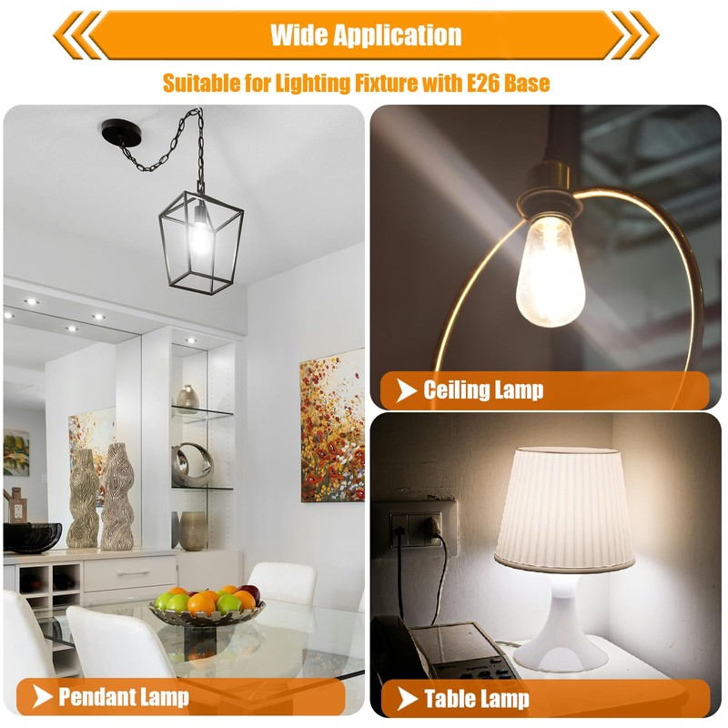 winsaLED 40 Watt Light Bulbs, E26 Bulb, 4000K Cool White