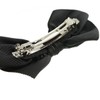 Vingtaine H-556A-BK Grosgrain Ribbon Barrette Hair Accessory Head Dress Black