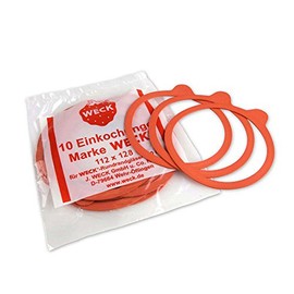 10 x Weck 120mm Rubber Seals/Rings. Fits WECK Model 750