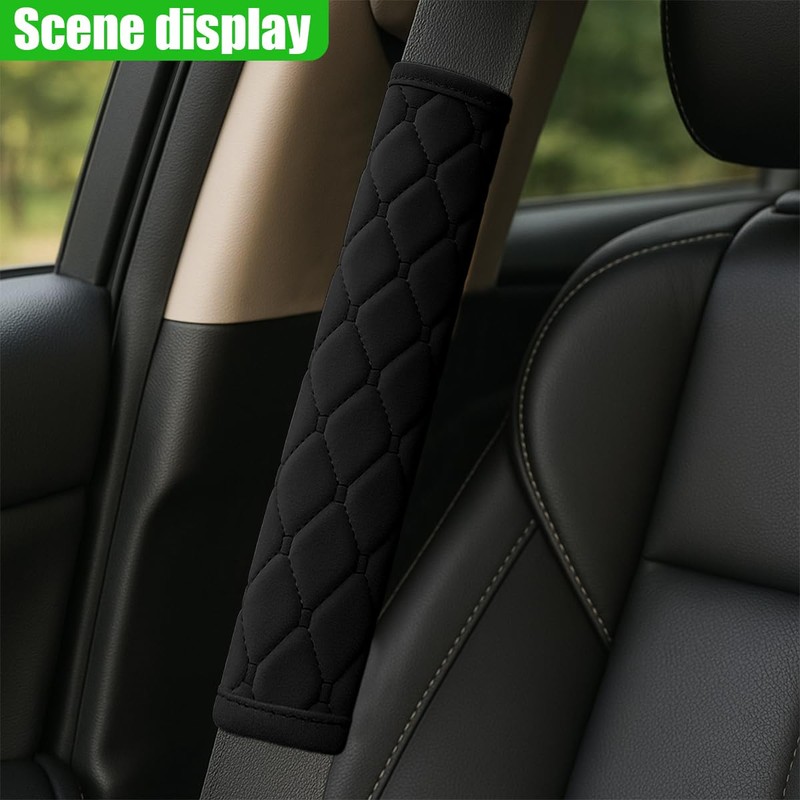 GAOLAOSY 5PCS Extra Long Car Seat Belt Cover Pads, Soft