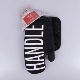 Villa d'Este Home Tivoli Bigismore Cotton Wash Mitt, Tea Towel and Pot Holder Set