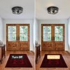 Youroke 3-Lights Farmhouse Flush Mount Ceiling Lights, 13 Inch Indoor
