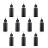 Joyangy 10-Pack 15ml Precision Tip Applicator Bottles, Black Plastic Squeeze
