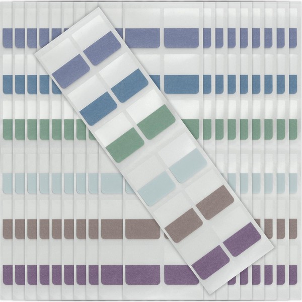 480 Pieces Sticky Index Tabs Mix Color 1 Inch Self