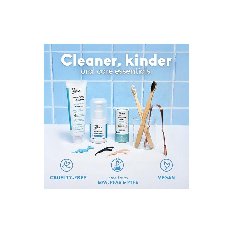 Humble Co. Chewable Toothpaste Tablets with Fluoride - Mint Flavor