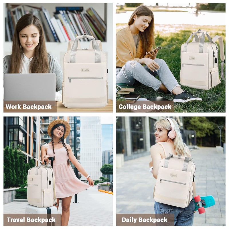 Travel Backpack for Women,15.6 Inch Laptop Work Business Flight Approved