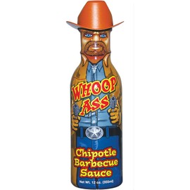 WHOOP ASS Chipotle Grilling BBQ Barbecue Hot Sauce – Try if you dare! – Perfect Gourmet Gift for the Wing Sauce Fan