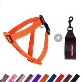 EzyDog Adjustable Chest Plate Harness - Small, Medium, XL, & Large Dogs - Step-In, No Pull, Comfort Soft-Touch, Reflective, Durable - for Active Pets