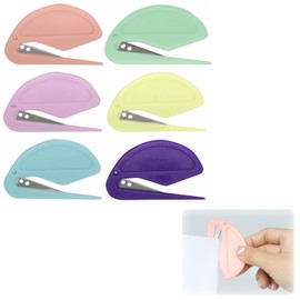 YANHUILAY Letter Opener, Set of 6, Letter Cutter, Envelope Cutter, Stationery Cutter, Easy to Open Envelopes, Mini Size, Lightweight, Portable, Convenient, Stationery, Office Supplies, Home Supplies