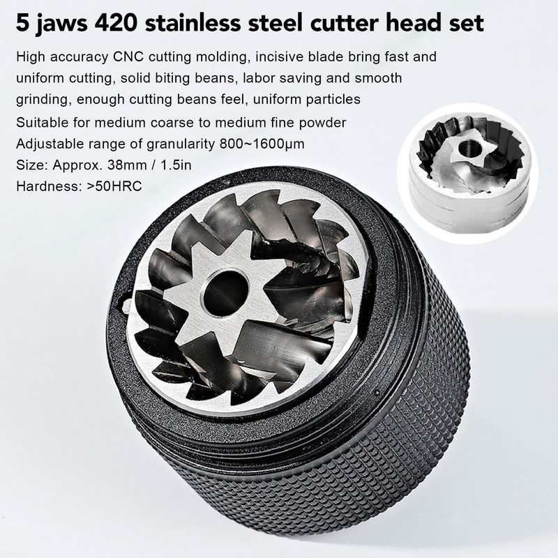 Manual Coffee Grinder CNC Steel Core Hand Burr Small Portable