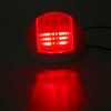 Pair of Rounded Waterproof Sidelight Signal Lamp Red + Green