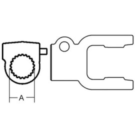 RAParts DC32296 New Conditioner Yoke QD Push Pin Fits John Deere Mower 1355 1365 1456