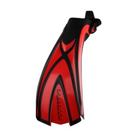 ATOMIC AQUATICS X1 Bladefin| Provides The Ultimate Power and Trust for Scuba Diving and Snorkeling | Firm & Short Blades | Easy to Put on and Stay on | Red XL