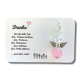 Schutzengel Erzieherin Geschenk Abschied Danke Kita Kindergarten Tagesmutter Karte Perlenengel