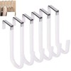 6 Pack Over The Door Hooks,with Rubber Prevent Scratches,Door Hangers