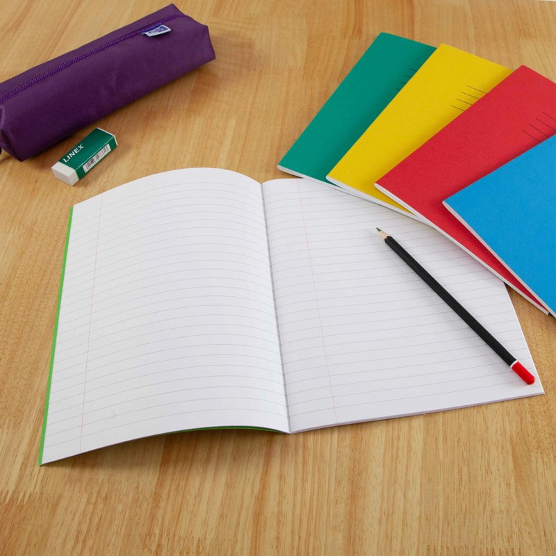 Hamelin A5 Exercise Books, 48 Pages, Yellow, Pack of 10