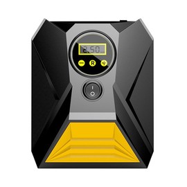 POFET Car Tyre Inflator Air Compressor Portable Car Tyre Pump 12V Digital Inflator 120W and 150 PSI with 3 Nozzle and LED Light for Car Bicycle Motorcycle