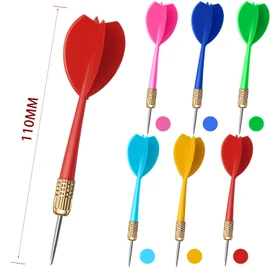 Steel Tip Darts Set 6 Pack Metal Dart Set Multicolor Darts Dart Tool for Professional Exercises Entertainment