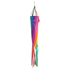 In the Breeze 5228 — 60-inch Fiesta Spinsock — Colorful and Fun Spinning Windsock, Kite Line Laundry…