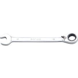 BGS 6618 | Ratchet Ring Spanner | Switchable | SW 18 mm