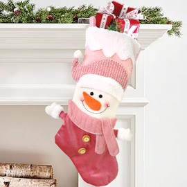 Regendeko Santa Stocking Christmas Stocking Christmas Stocking Bag Christmas Socks Santa Stocking (Snowman)