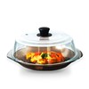 OEC Tall Vented Splatter Guard Microwave Borosilicate Glass Cover 10"
