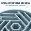 WHIPPY Slow Feeder Dog Bowl, Puzzle Maze Design to Slow