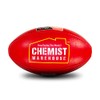Sherrin AFLW Replica Training Leather Football, Red, Size 4