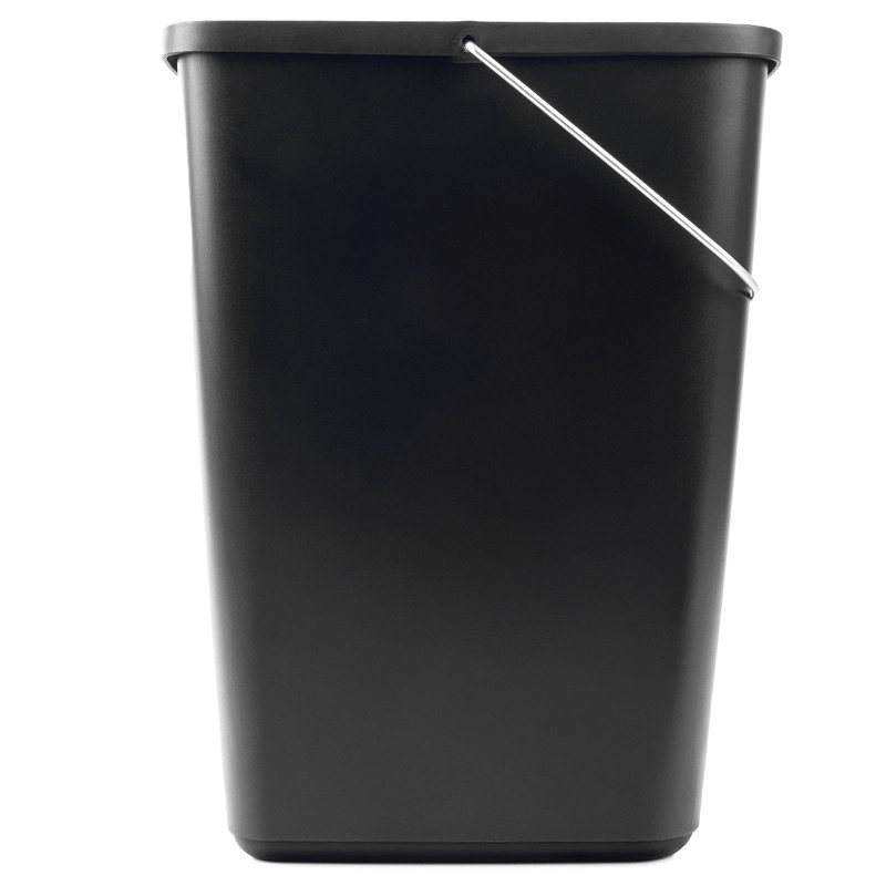 KADAX Lidless Bin with Movable Metal Handle, Robust Waste Bin,