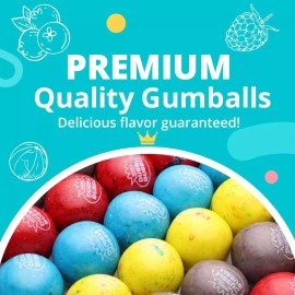 Global Gumball Assorted Berry Flavor Gumballs 1 Inch 134 Count Gum Balls For Parties And Buf...