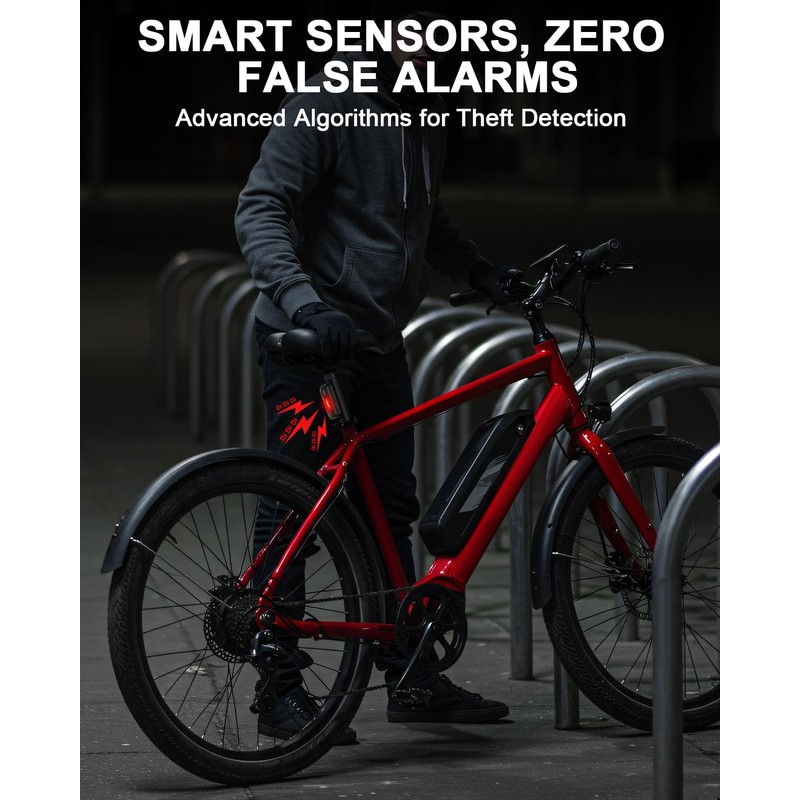 ONVIAN Car Alarm System, Ultra-Loud 113db Bike Alarm with Remote,