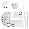 Vaguelly 3 Sets Nail Art Mixing Pallet Professional Cosmetic Mixing