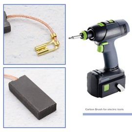 VGOL 2 Pairs Motor Carbon Brushes Carbon Pencils 6.3 x 12.5 x 30 mm Replacement Accessories Compatible with Festool CS 70 E/CS 70 EB/CS 70 EB SET Power Tool