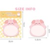 8Packs Multicolor Pads Cute Animal Shaped Sticky Notes Cute Patterns,Kawaii