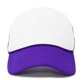 Dalix Gorra de dos tonos con correa para ajuste trasero y malla , Púrpura, Ajustable