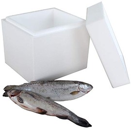 1 Thermal Box Polystyrene 5.18 Litres with Lid - Cool Box Polystyrene - Reusable Insulated Container/Transport Box | Large Styrofoam Cool Box