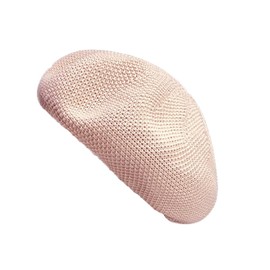HIQIU Women's Spring Summer Thin Breathable Beret Hat Artist Painter Hat Beret Hat Casual Beanie Hat, beige