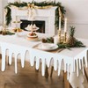 2 Pcs Icicle Christmas Fake Snow Blanket Felt Artificial Snow
