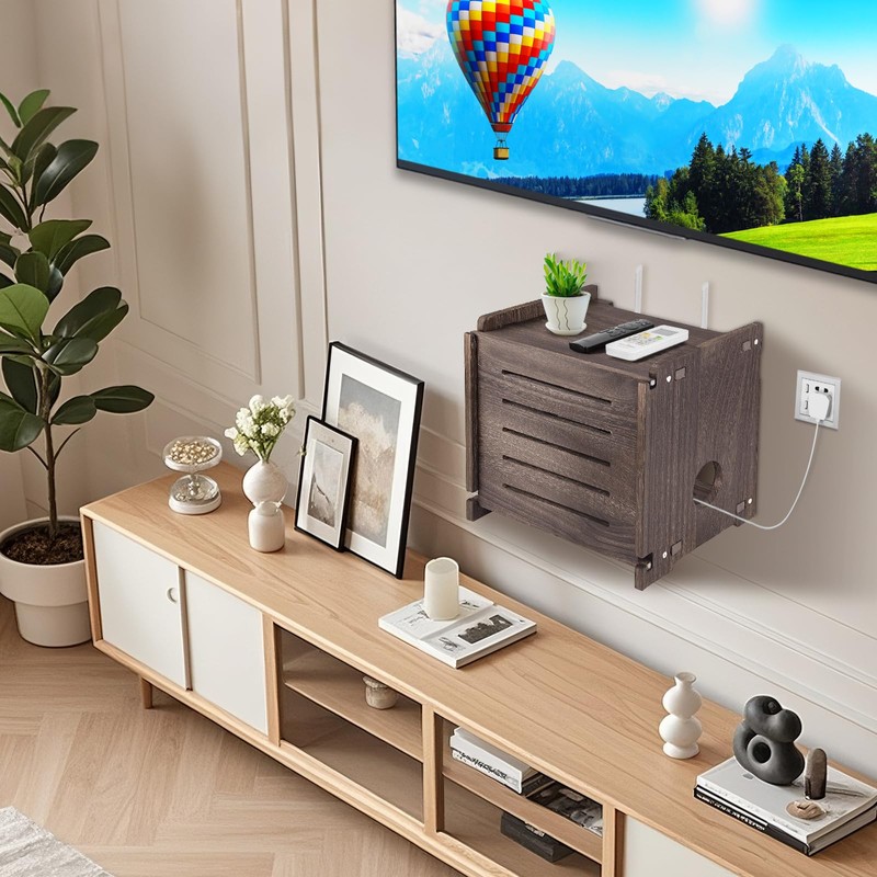 WiFi Router Storage Box Modem Cable Shelf Router Cover Router