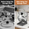 2-Tier Pot Lid Holder with Detachable Drip Tray for stove