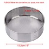 AMPSEVEN Tamis Fine Mesh Flour Sieve 60 Stainless Steel Round