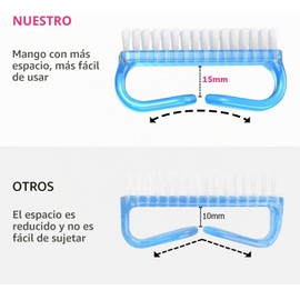 Cepillo de Uñas con Mango Larbois Juego de 4 Kit de Limpieza