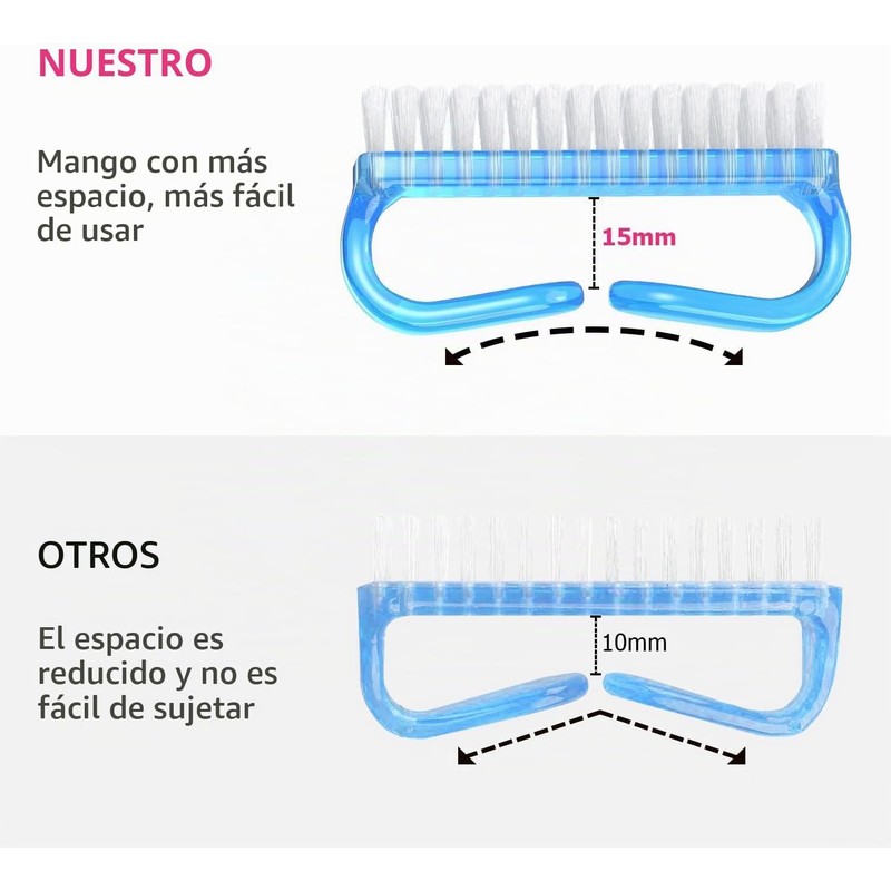Cepillo de Uñas con Mango Larbois Juego de 4 Kit