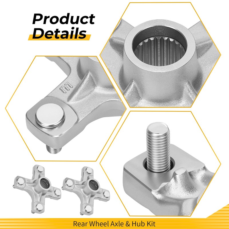 M MATI Rear Wheel Axle & Hub Kit for Yamaha