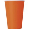 12oz Orange Paper Cups, 10ct