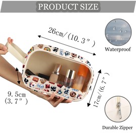 MNIGIU Gambling Gift I'd Rather Be At The Casino Clear Cosmetic Bag Casino Player Gift Lucky Dice Makeup Bag Gambler Gift (Casino Clear Cosmetic Bag)