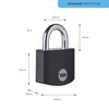 Yale - YE3B/38/119/1/BK Standard Security 38mm Aluminium Padlock - Black
