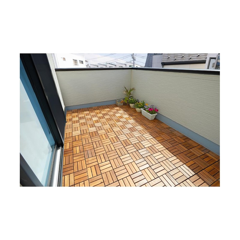 Iris Ohyama WTD-12 Wood Panel Wood Tile Deck