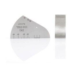 HKNDT Bloque de prueba IIW2 V2 Bloque de calibración #1018 Acero T = 20 mm, d = Φ 1,5 mm