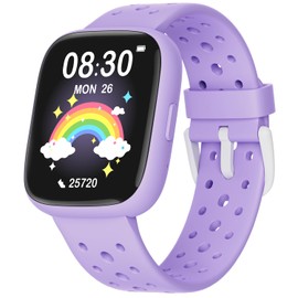 TICTIKY Kids Watch for Girls 5-12, Kids Smart Watch Fitness Tracker Pedometer, No Phone Needed, Puzzle Games with Parental Control, IP68 Waterproof, Heart Rate, Sleep Monitor, Step Counter, 80 Sports